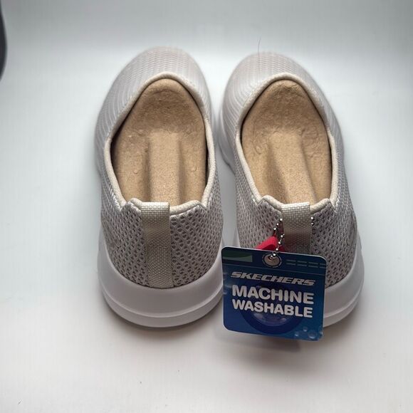 Skechers Women's Go Walk Joy Sneaker SIZE 6.5 COLOR NATURAL - Picture 4 of 8